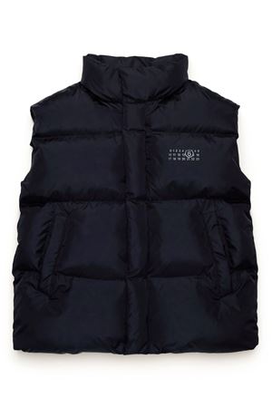 black polyamide gilet MAISON MARGIELA KIDS | M60621MM001M6900